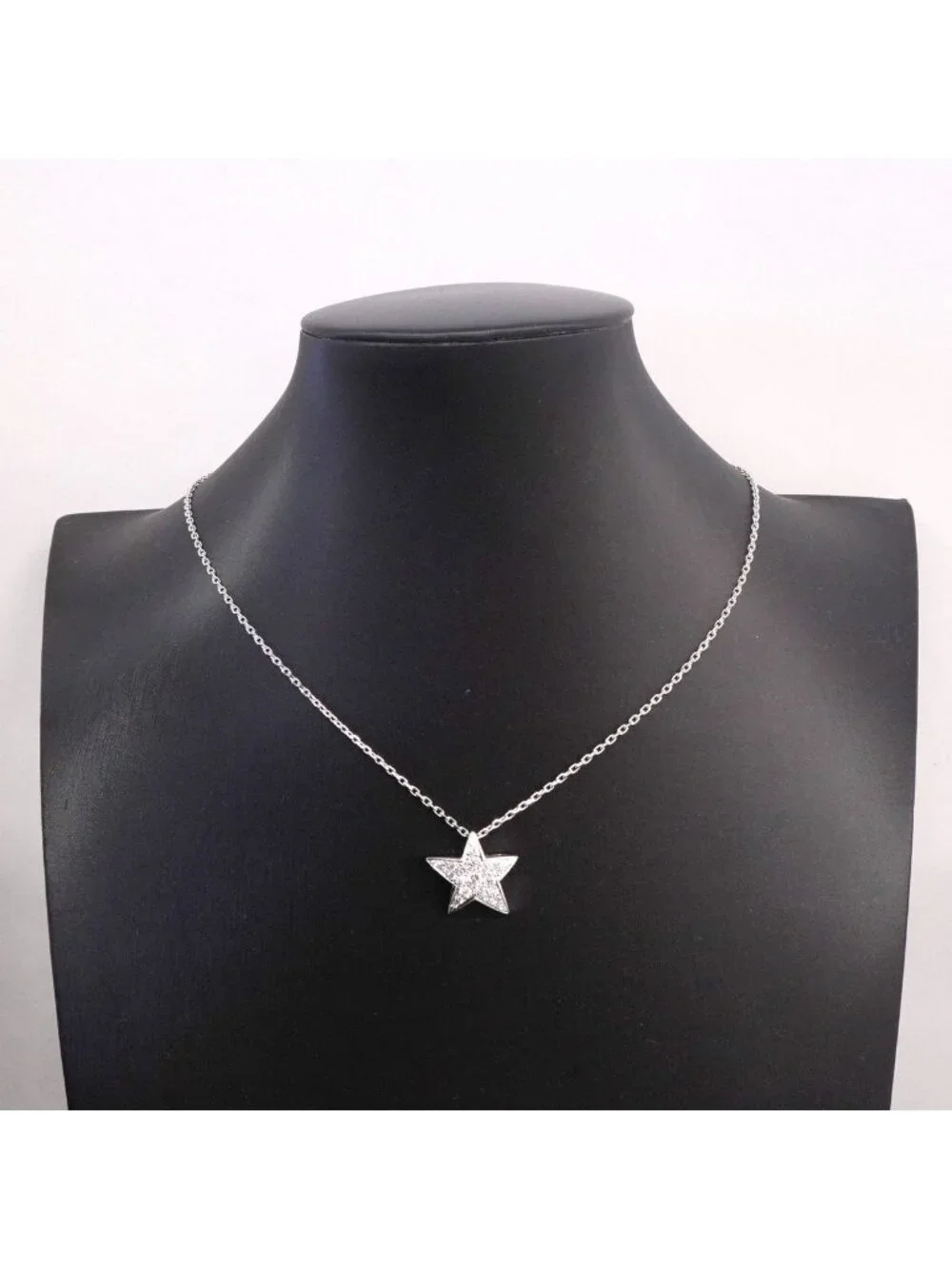 Chanel Necklace Comet Star Large 18k White Gold Diamond